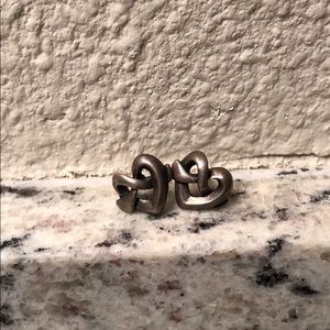 James Avery Heart Knot Earrings